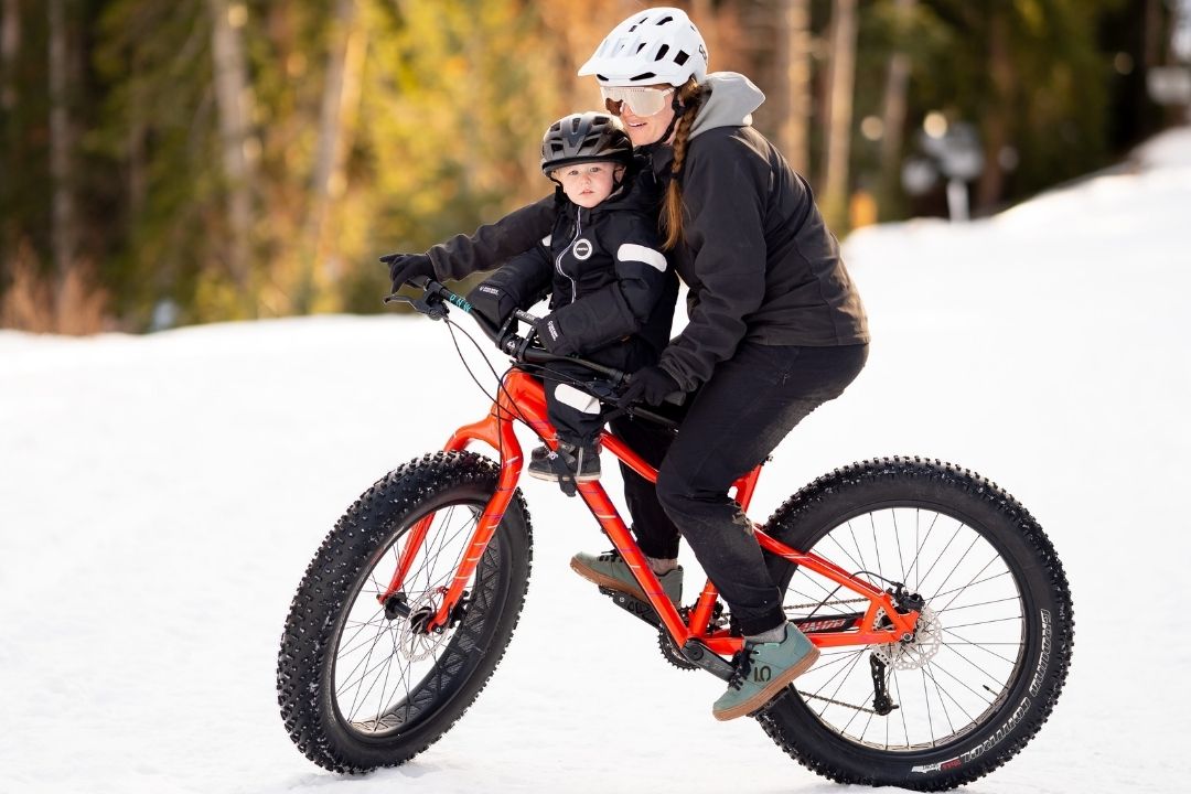 Fat biking with toddlers. How to keep the MTB stoke alive through Winter.