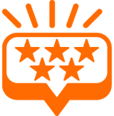 <strong>Over 400 5-star reviews </strong>