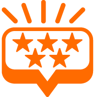 <strong>Over 400 5-star reviews </strong>