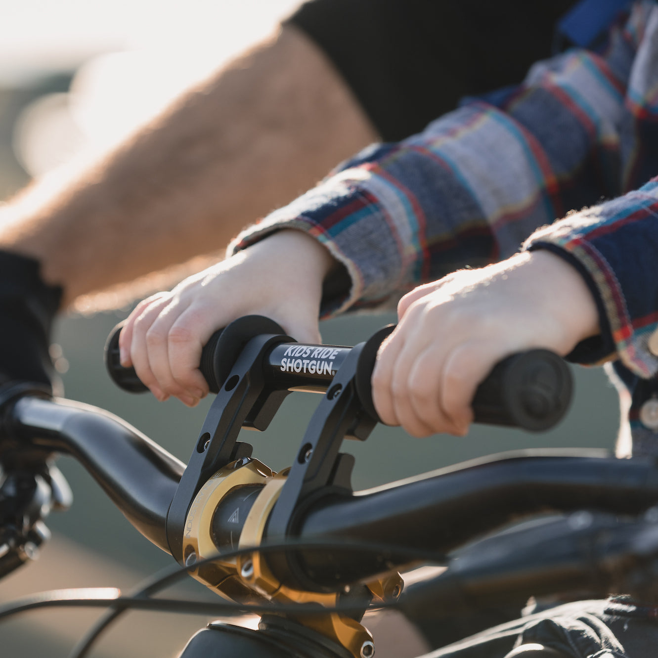 Riding on sale on handlebars